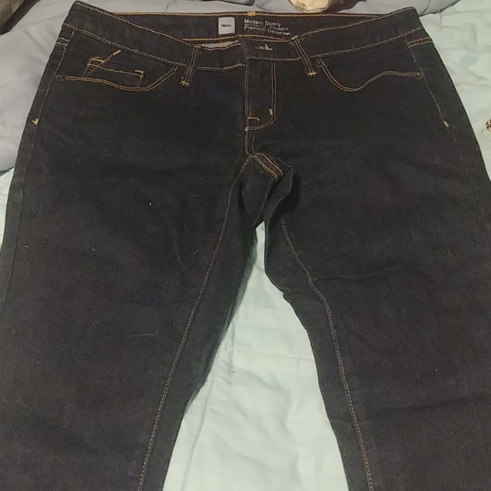 Mossimo dark blue skinny jeans